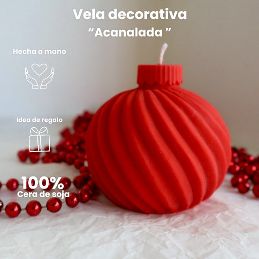 Vela decorativa “Acanalada“